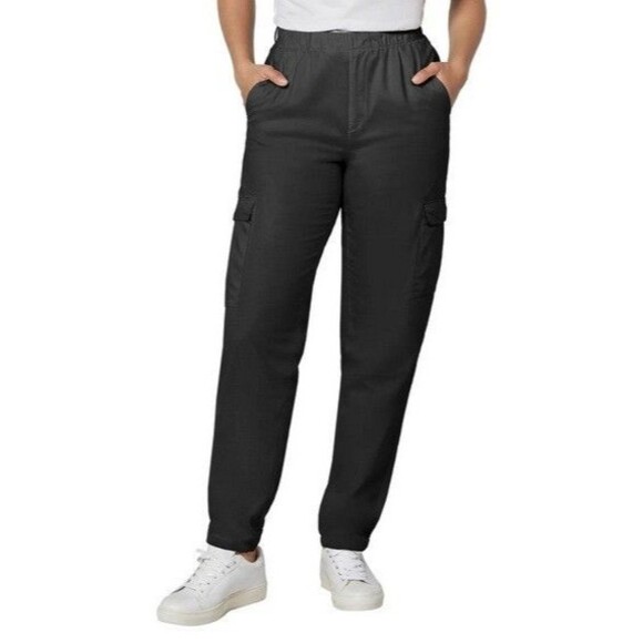 NWT Gap Ladies' Twill Cargo Pull On Pant Black - Picture 1 of 1